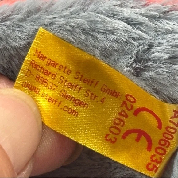 Steiff x Disney Eeyore Blue Gray Plush Stuffed Animal 10" Winnie The Pooh - Picture 6 of 10